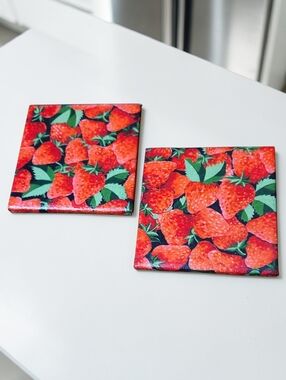 Strawberry Coaster Set